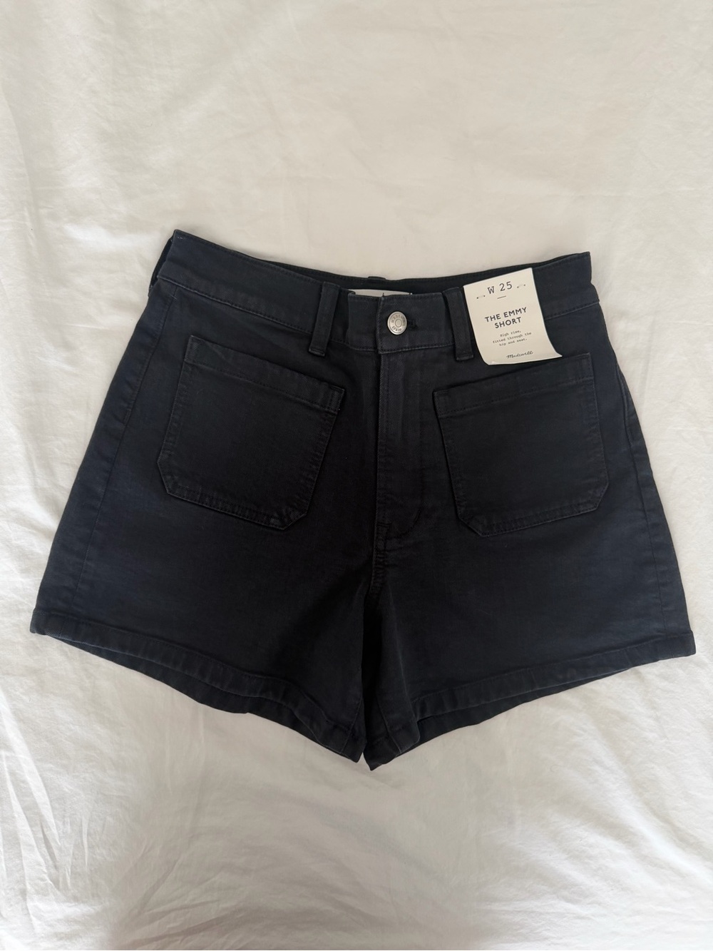 NEW Madewell Black Emmy Shorts - Navy Blue